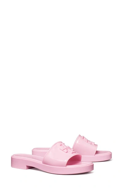 Tory Burch Eleanor Jelly Slide Sandals In Petunia