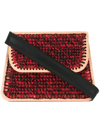 711 0 Lucienne Monaco Shoulder Bag - Red