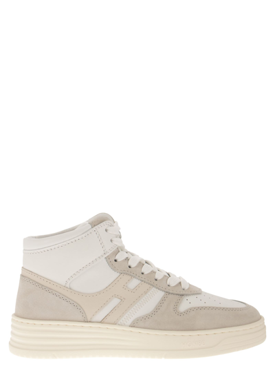 Hogan Trainers H630 In Silver/ivory