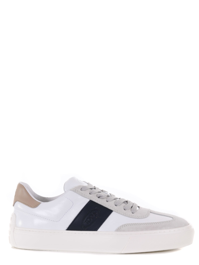 Tod's Leather Sneakers In White