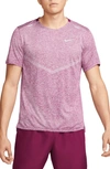 Nike Dri-fit 365 Running T-shirt In Sangria/ Heather