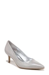 Naturalizer Everly Pointed Toe Pump In Stone Grey Leather