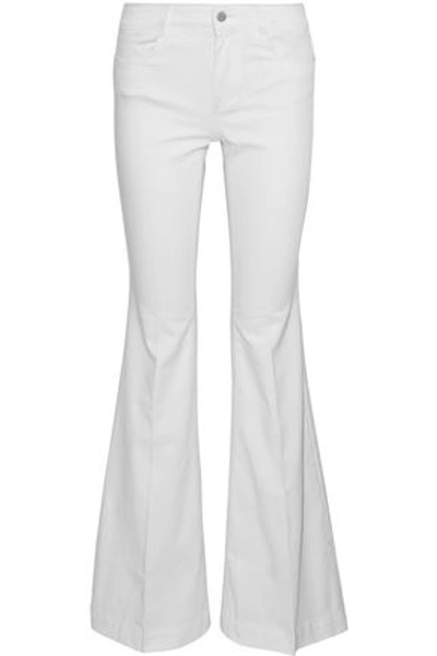 Stella Mccartney Woman Mid-rise Flared Jeans White