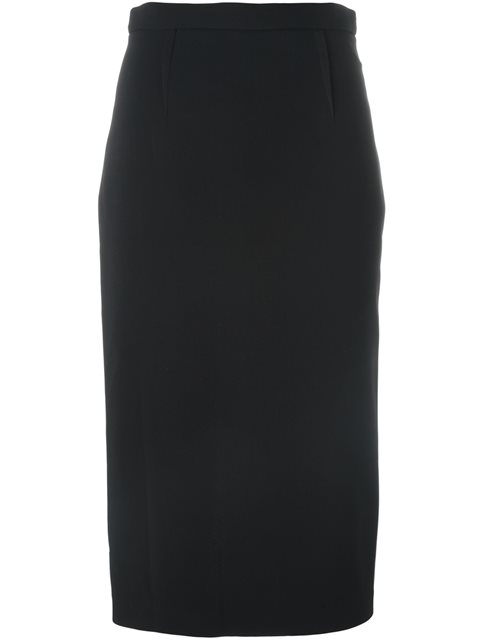 Roland Mouret Arreton Wool-crepe Pencil Skirt In Black | ModeSens