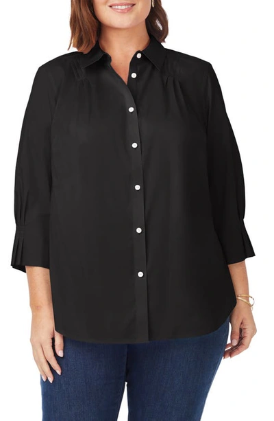 Foxcroft Paulie Button-up Shirt In Black