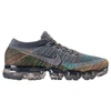 Nike Men's Air Vapormax Flyknit Running Sneakers From Finish Line In Grey
