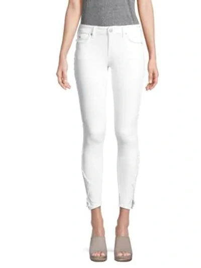 True Religion Jennie Curvy Skinny Ankle Jeans In Optic White