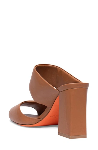 Santoni 90mm Cactus Open-toe Mules In Light Brown