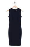 Calvin Klein Sleeveless Sheath Dress In Indigo