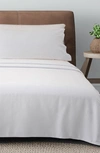 Woven & Weft Cotton Solid Flannel Sheet Set In Winter White
