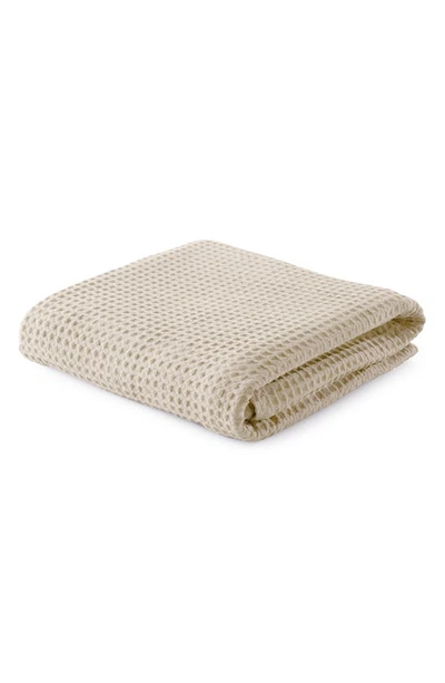 Woven & Weft Super Soft Cotton All-season Waffle Weave Throw In Oatmeal