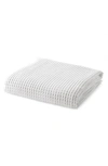 Woven & Weft Super Soft Cotton All-season Waffle Weave Throw In White