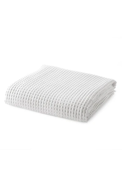 Woven & Weft Super Soft Cotton All-season Waffle Weave Throw In White