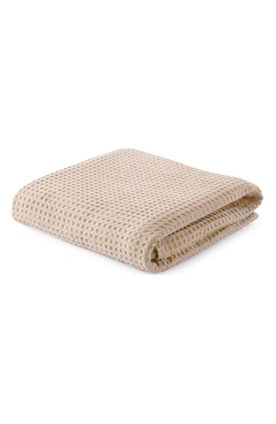 Woven & Weft Super Soft Cotton All-season Waffle Weave Throw In Taupe
