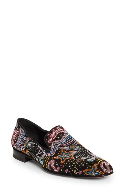 Christian Louboutin Dandy Chick Starlight Embellished Loafer In Multi