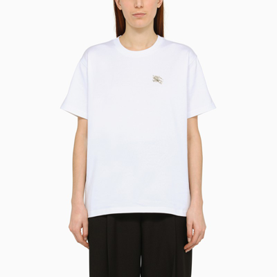 Burberry T-shirt Crew-neck Short Sleeve In White