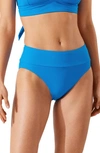 Tommy Bahama Palm Modern High Waist Bikini Bottoms In Cerulean Crystal