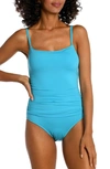 La Blanca Island Goddess One-piece Swimsuit In Ice Blue