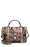 Proenza Schouler Tiny Ps1 Lambskin Leather Satchel In 241 Natural Multi