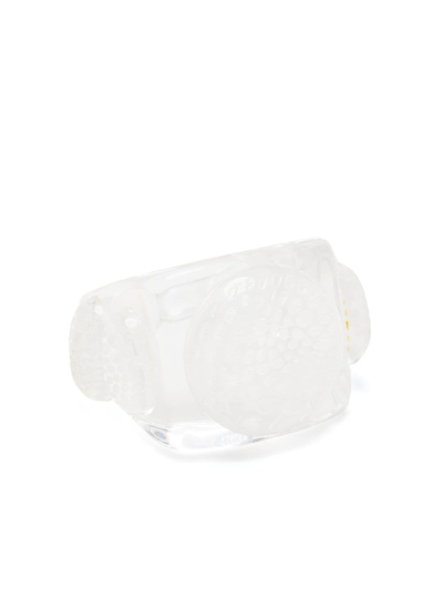Jean Paul Gaultier Ice Cube Ring Unisex In Crystal Perseo