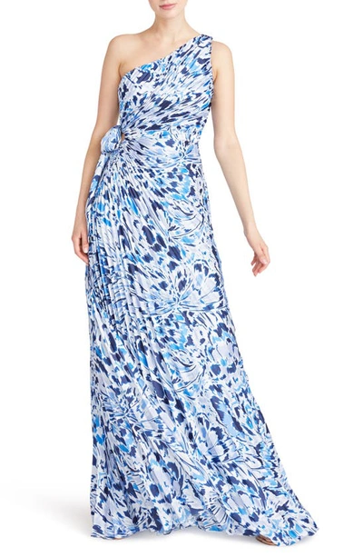 Monique One Shoulder Satin Maxi Gown (Lavender)