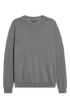 Nordstrom Cotton & Cashmere Crewneck Sweater In Grey Castlerock