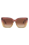 Diff Lizzy 54mm Gradient Cat Eye Sunglasses In Clayton