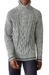 Loro Piana Snow Wander Cable Front Cashmere Half Zip Sweater In F3zq Snow Blu