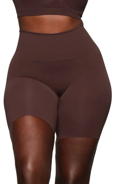 Skims Butt Enhancing Shaper Shorts In Cocoa