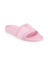 Versace Medusa Cardinal Slide Sandals In Powder Pink