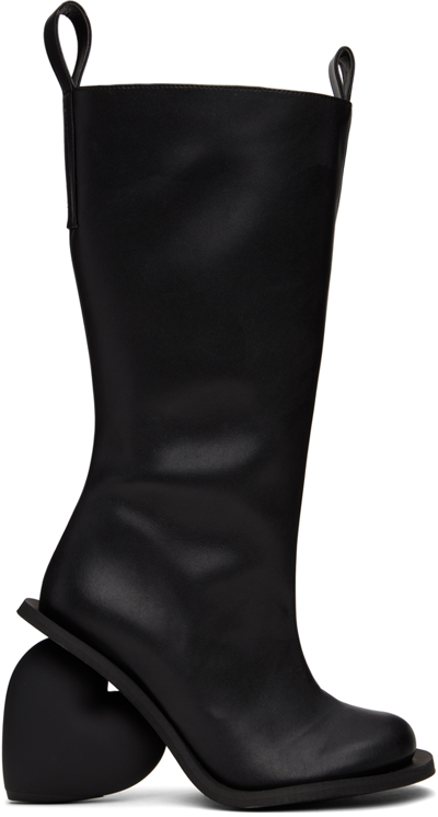 Yume Yume 110mm Leather Knee-length Boots In Black
