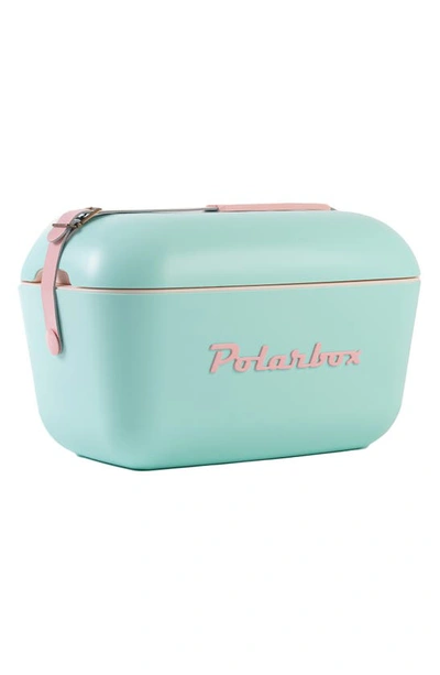 Polarbox Pop Model Portable Cooler In Cyan Baby Rose