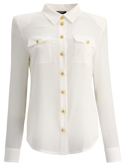Balmain Shirt  Woman Color White In White