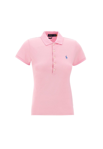 Polo Ralph Lauren Julie Cotton Polo Shirt In Pink