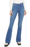 Frame Le High Flare Cutout High-rise Jeans In Blue