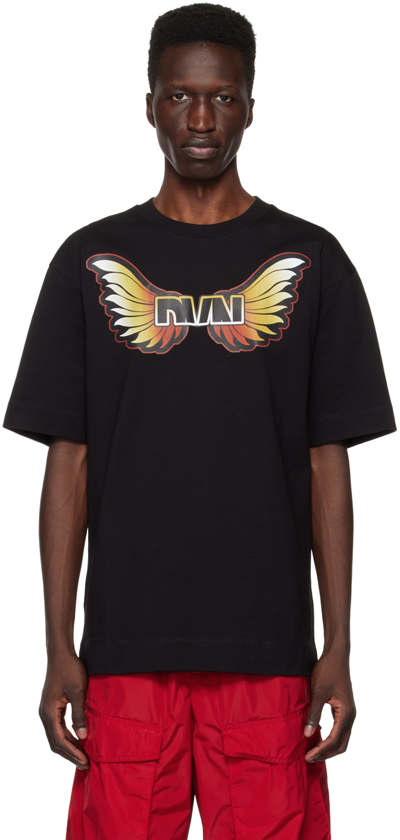 Dries Van Noten Black Print T-shirt