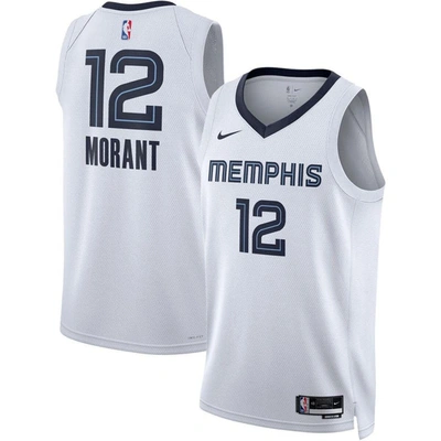 Nike Unisex  Ja Morant White Memphis Grizzlies Swingman Jersey