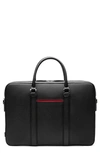 Maverick & Co. Manhattan Deluxe Leather Briefcase In Black