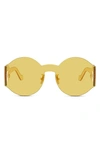 Loewe Anagram Round Sunglasses In Shiny Yellow / Brown