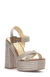 Jessica Simpson Brycen Platform Sandal In Gold