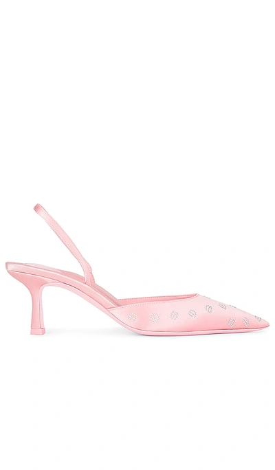 Alexander Wang Delphine Logo Slingback Pump In Pink