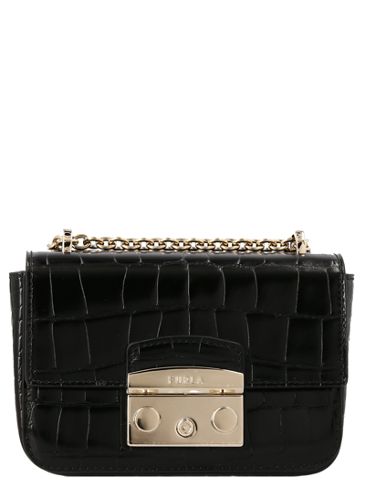 Furla Metropolis Crossbody Bag In Black