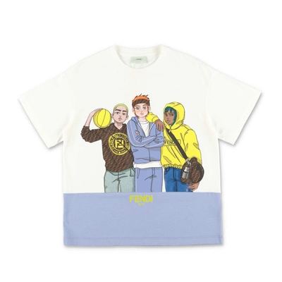 T shirt fendi bianca shop