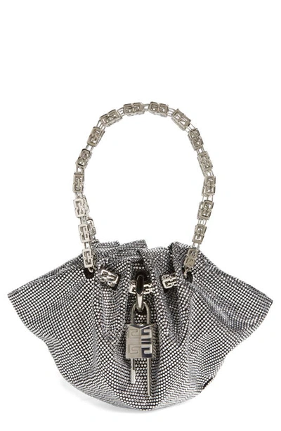 Givenchy Kenny Mini Crystal-embellished Shoulder Bag In Black