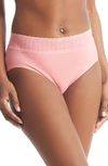 Hanky Panky Ribbed High-cut French Brief In Lotus (pink)
