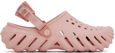 Crocs Mens  Echo Clogs In Pink Clay