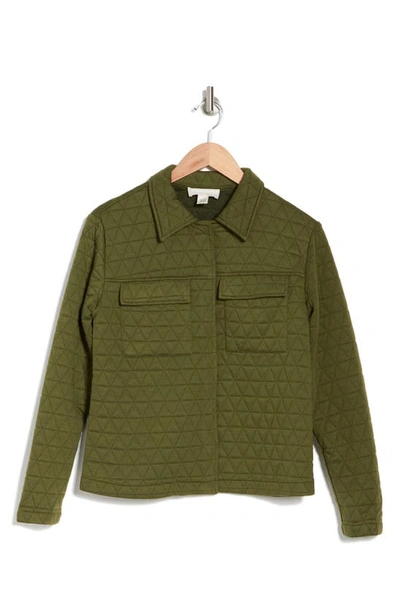 By Design Monte Quilted Jacket In Olive