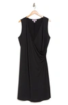 By Design Mila Sleeveless Side Ruched Dress In Black