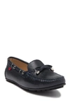 Marc Joseph New York Coney Island Leather Loafer In Navy Grainy