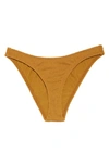 Good American Always Fits Bikini Bottoms In Bronze Brown001